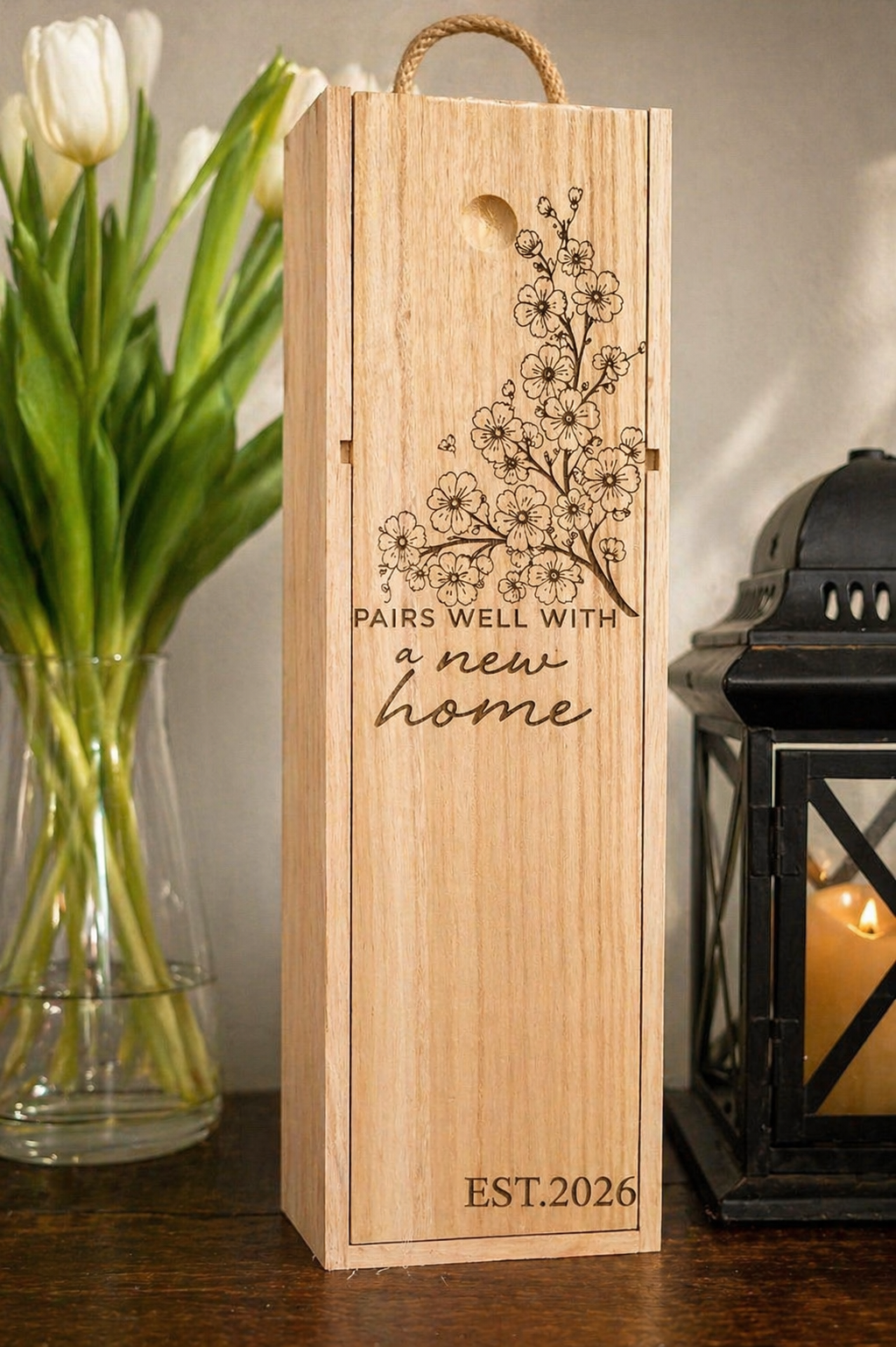 Pairs Well With a New Home Wine Box – EST. 2026